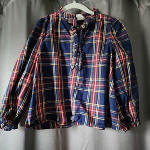 Plaid Button-Up Shirt